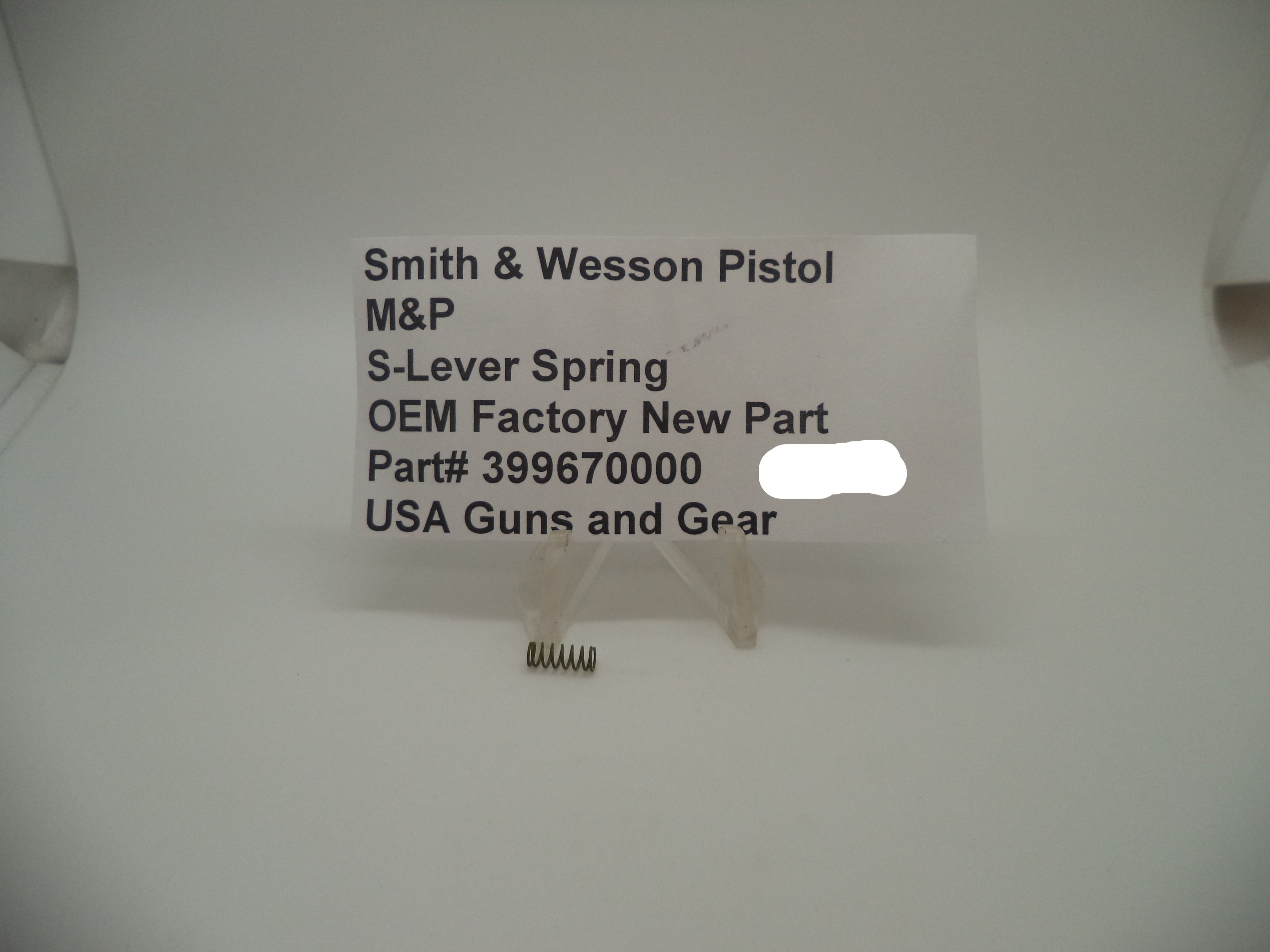 Smith & Wesson M&P Sear Spring - 9mm/.40/.45 All Models - Factory OEM 399670000