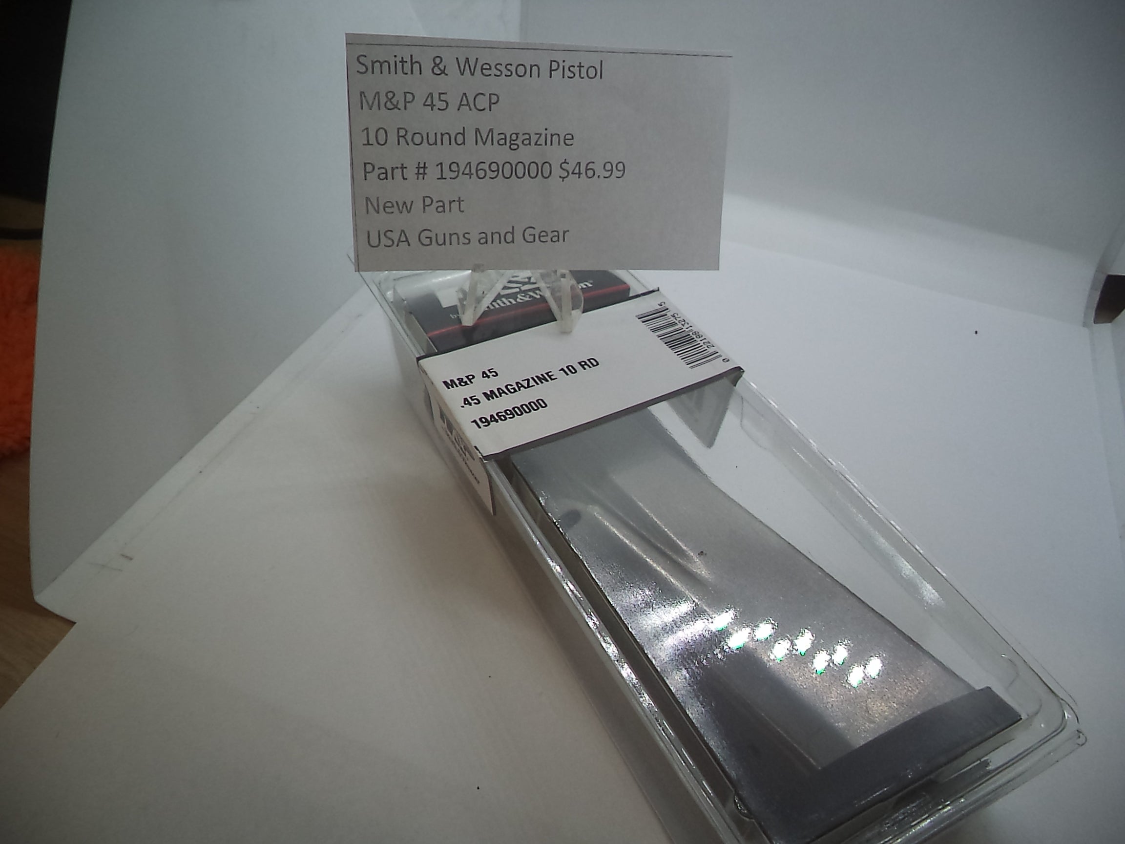 Smith & Wesson M&P 45 ACP Magazine 10 Round | OEM 194690000