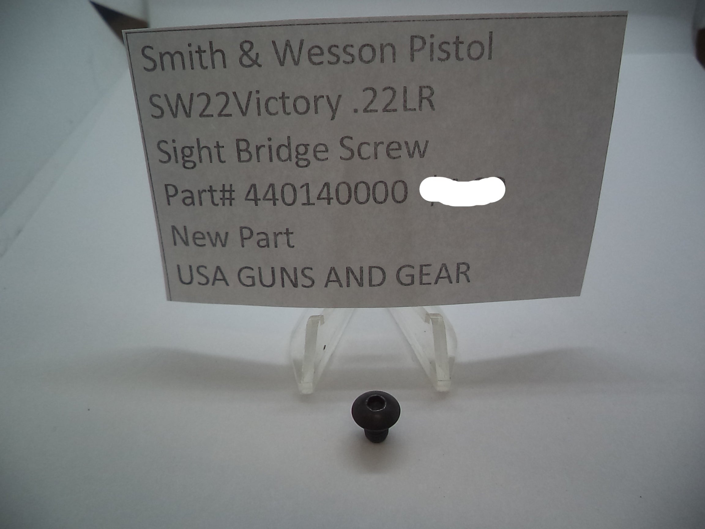 Smith & Wesson SW22 Victory Sight Bridge Screw - .22 LR - 440140000