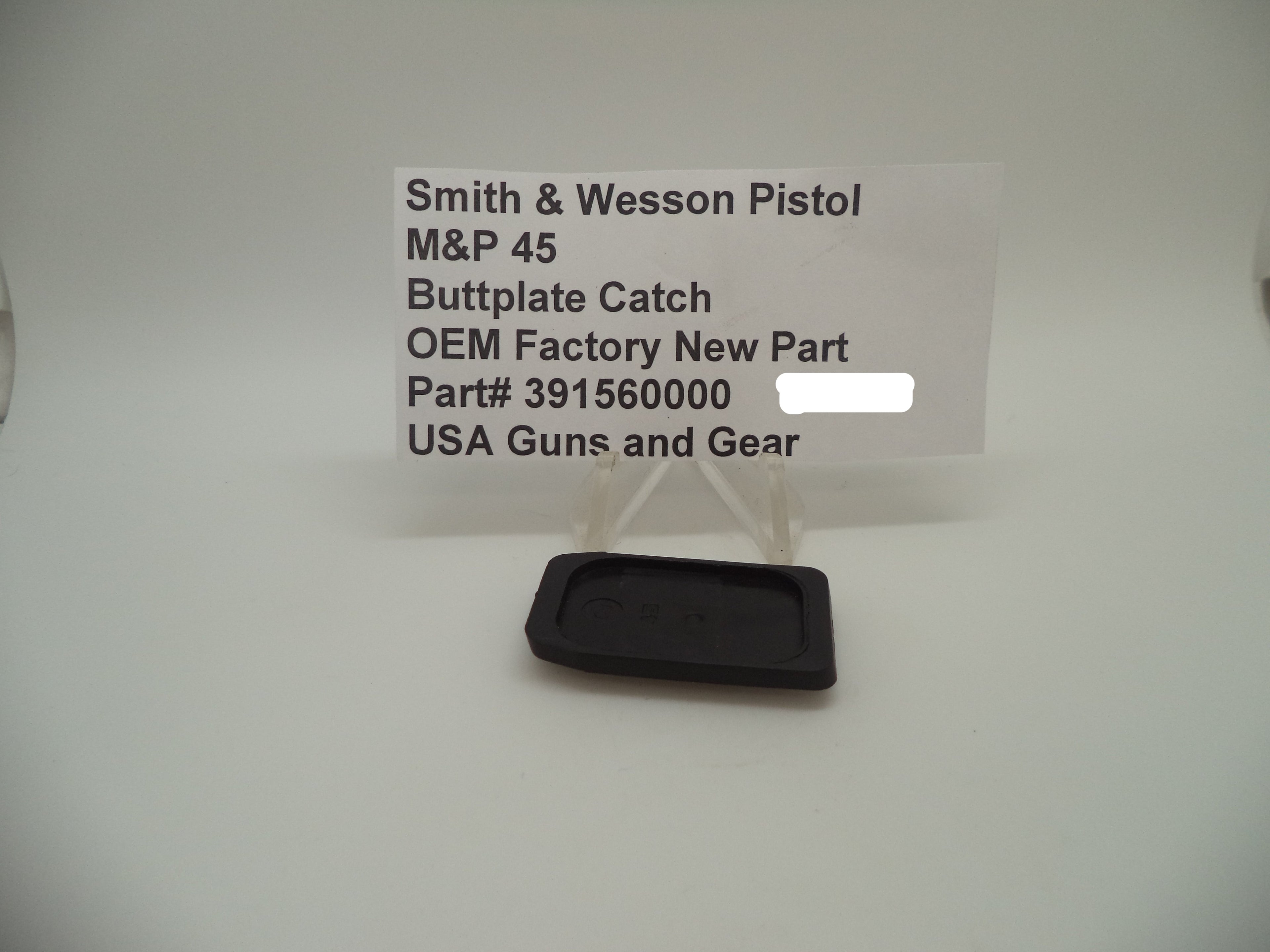 Smith & Wesson M&P 45 Magazine Buttplate Catch | OEM 391560000
