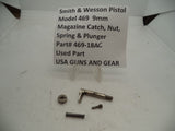 469-18AC Smith & Wesson Model 469  Magazine Catch, Nut, Spring & Plunger 9mm
