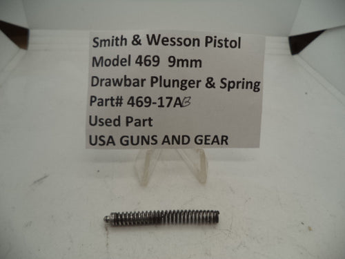 469-17AB Smith & Wesson Model 469 Drawbar Plunger & Spring 9mm Used