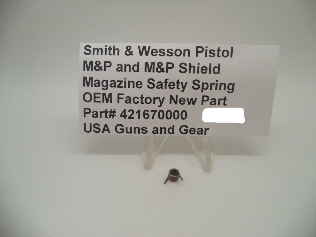 Smith & Wesson M&P Shield Magazine Safety Spring - 9mm/.40/.45 - Factory OEM 421670000