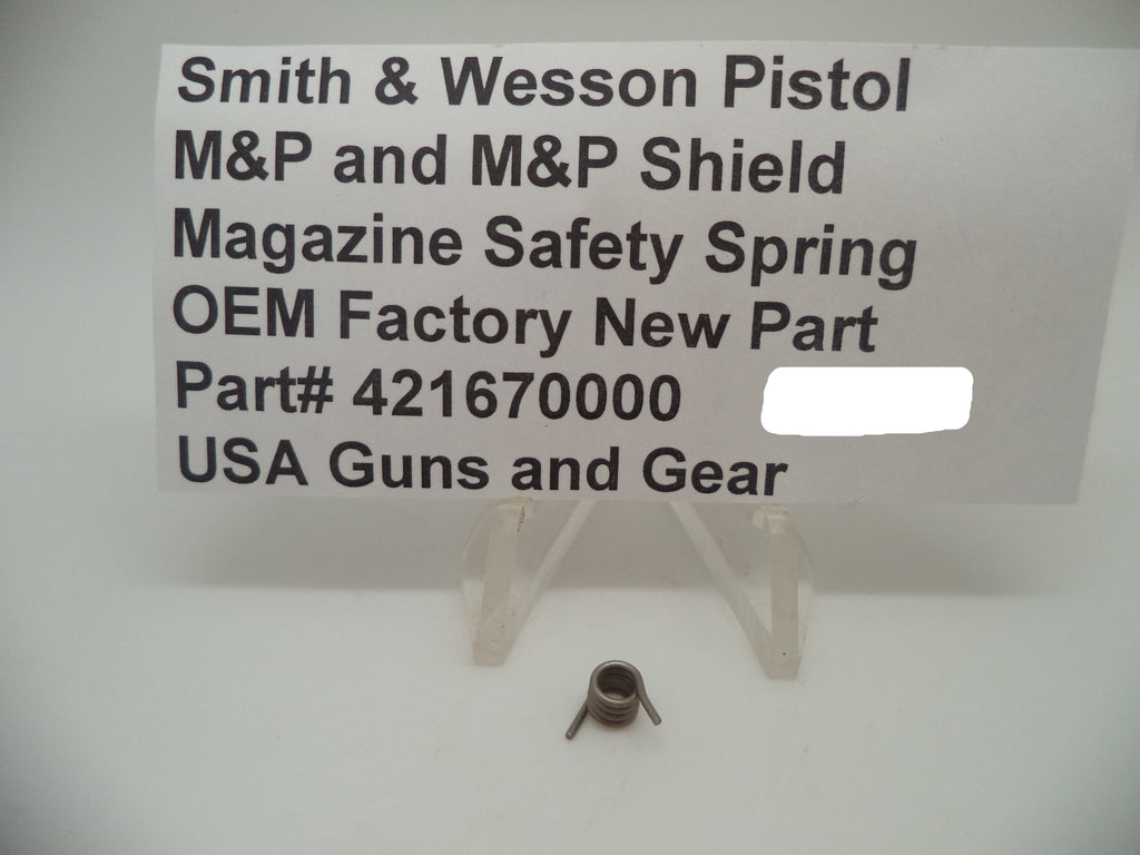 Smith & Wesson M&P Shield Magazine Safety Spring - 9mm/.40/.45 - Factory OEM 421670000