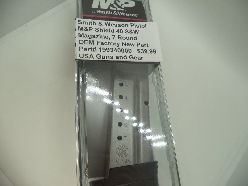 Smith & Wesson M&P Shield 40 Magazine - 7 Round .40 S&W - Factory OEM 199340000