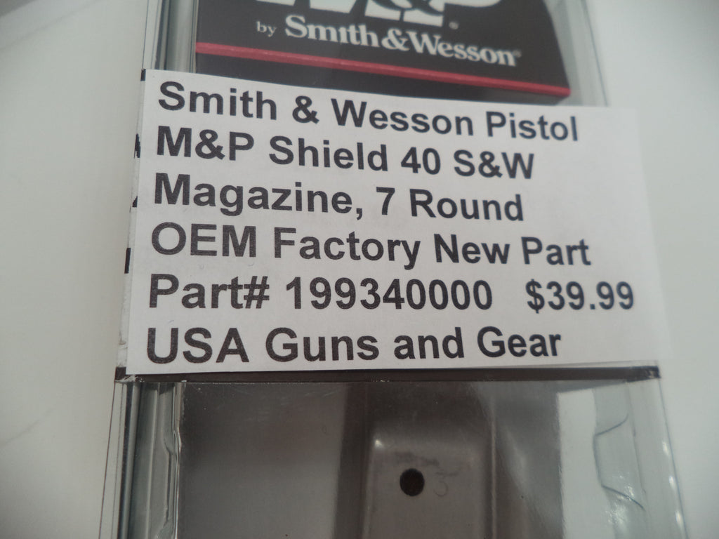 Smith & Wesson M&P Shield 40 Magazine - 7 Round .40 S&W - Factory OEM 199340000