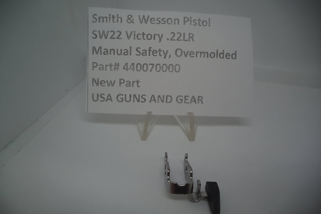 Smith & Wesson SW22 Victory .22 LR manual safety overmolded part, displayed on a white background with a price tag indicating $4407.