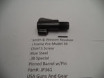 JP361 Smith & Wesson J Frame Model Pre 36 Revolver 2" Barrel Blue Used 38 Spl