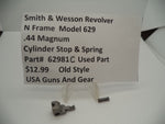 62981C Smith & Wesson N Frame Model 629 Cylinder Stop & Spring .44 Magnum