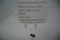 A black front sight screw for a Smith & Wesson SW22 Victory .22 LR pistol, displayed on a white background with a price tag indicating $4.