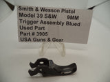 3905 Smith & Wesson Pistol Model 39 S&W Trigger Assembly  Blued  9MM