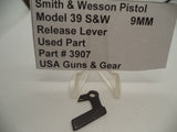 3907 Smith & Wesson Pistol Model 39 S&W Release Lever 9MM Used Part