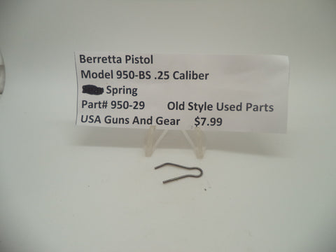 950-29 Beretta Pistol Model 950-BS .25 ACP S-Lever Spring Blue Steel Used Part