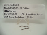 950-29 Beretta Pistol Model 950-BS .25 ACP S-Lever Spring Blue Steel Used Part