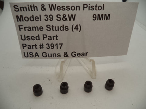 3917 Smith & Wesson Pistol Model 39 S&W Frame Studs (4)  9MM Used Part