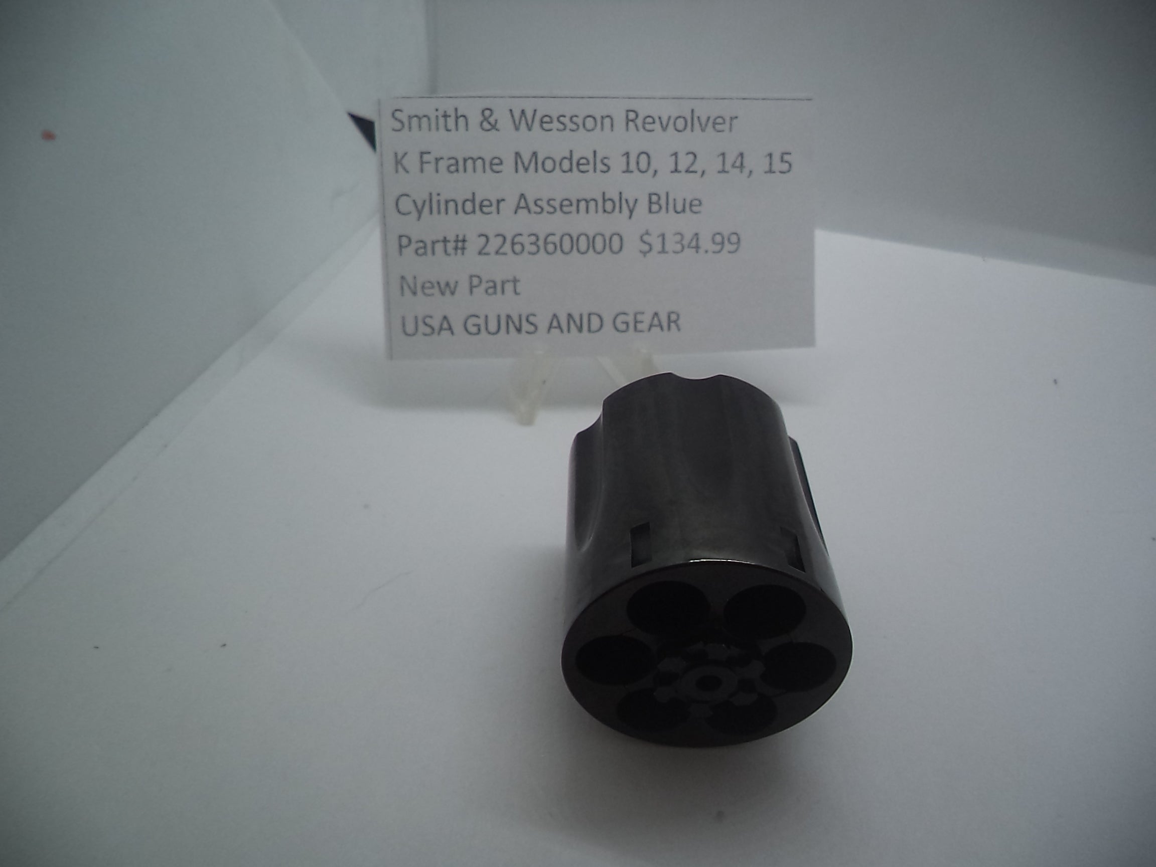 226360000 Smith & Wesson K Frame Models 10, 12, 14, 15 .38 SPL. Cylinder Blued