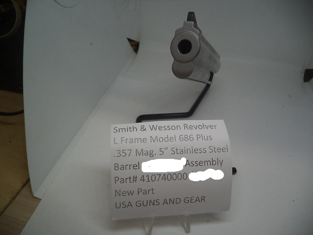 Smith & Wesson L Frame Model 686 Plus 5" Barrel Assembly .357 Magnum Stainless - 410740000