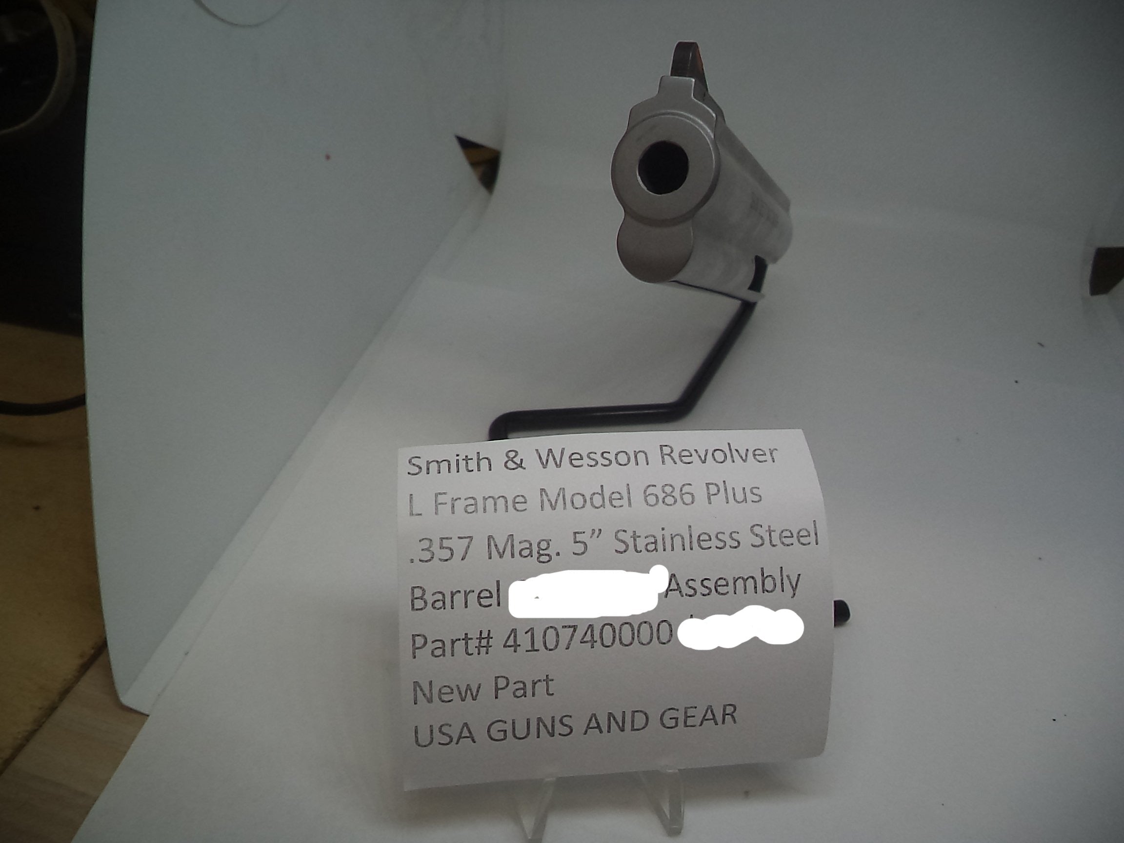 Smith & Wesson L Frame Model 686 Plus 5" Barrel Assembly .357 Magnum Stainless - 410740000