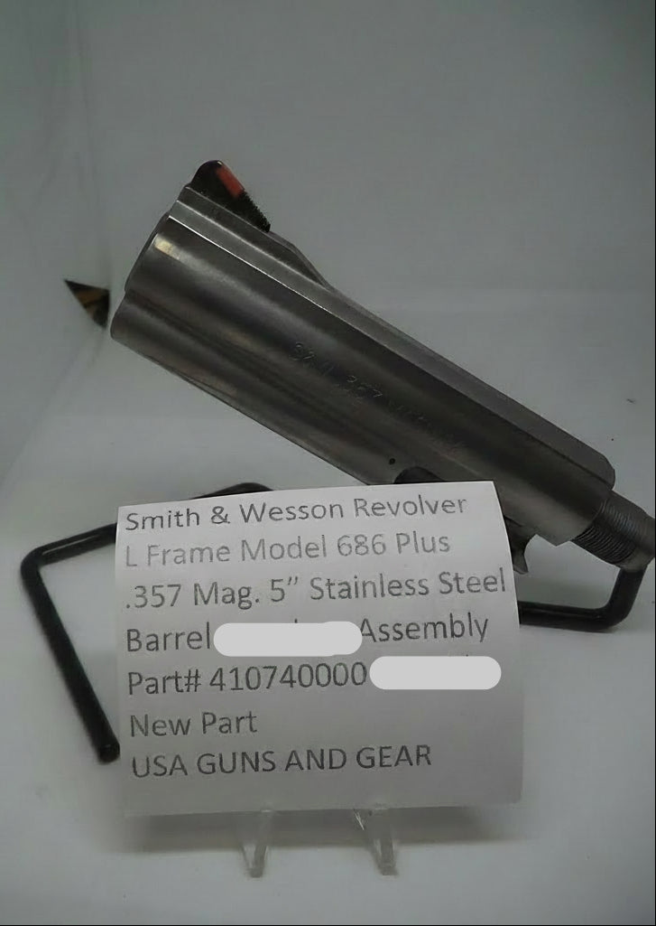 Smith & Wesson L Frame Model 686 Plus 5" Barrel Assembly .357 Magnum Stainless - 410740000