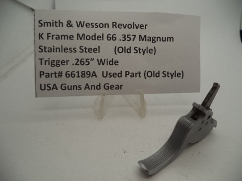 66189A Smith & Wesson K Frame Model 66 Trigger .265" Wide .357 Magnum