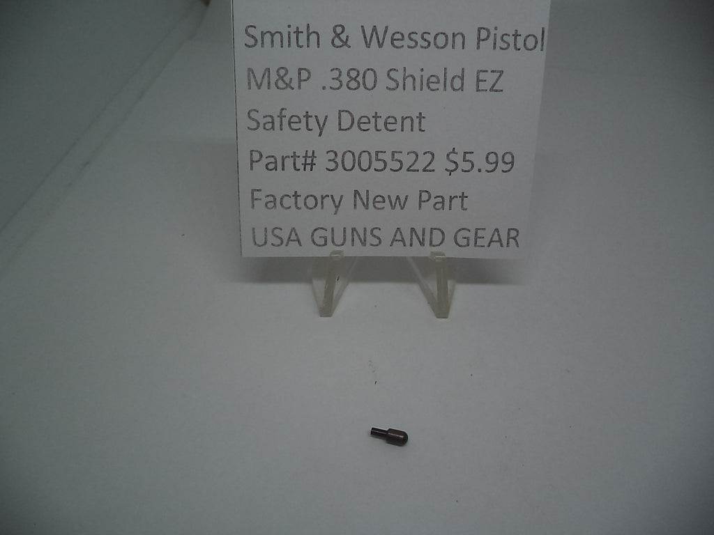 Smith & Wesson M&P 380 Shield EZ Safety Detent 3005522