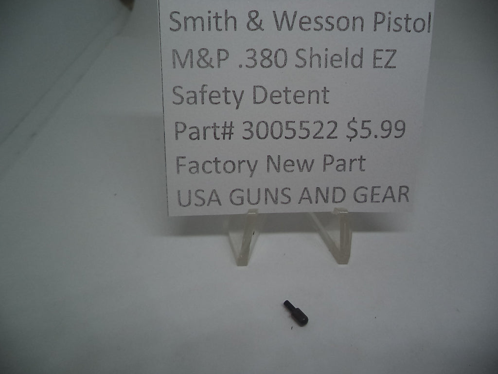 Smith & Wesson M&P 380 Shield EZ Safety Detent 3005522