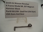 66120B Smith & Wesson K Frame Model 66 Hammer Block .357 Magnum Used