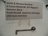 66120B Smith & Wesson K Frame Model 66 Hammer Block .357 Magnum Used