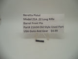 21A34 Beretta Pistol Model 21A .22 Long Rifle Barrel Front Pin Blue Used Part