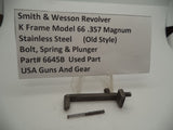 6645B Smith & Wesson K Frame Model 66 Bolt Spring & Plunger  .357 Magnum