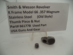 66177B Smith & Wesson K Frame Model 66 Thumb Piece & Nut .357 Magnum
