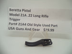 21A4 Beretta Pistol Model 21A .22 Long Rifle Trigger Blue Used Part