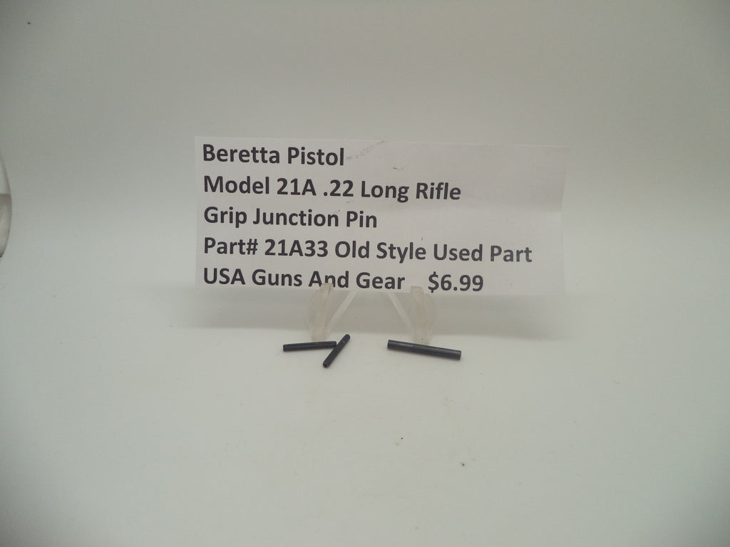 21A33 Beretta Pistol Model 21A .22 Long Rifle Grip Junction Pin Used Part