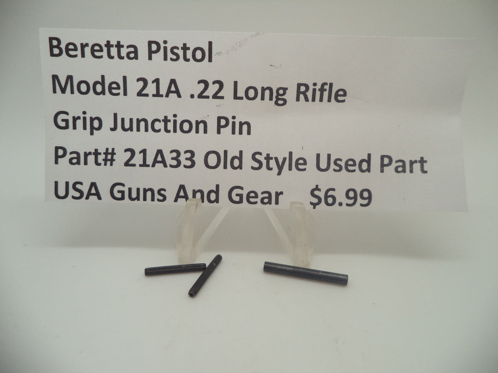 21A33 Beretta Pistol Model 21A .22 Long Rifle Grip Junction Pin Used Part