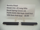 21A31 Beretta Pistol Model 21A .22 Long Rifle Recoil Spring Covers Used Part