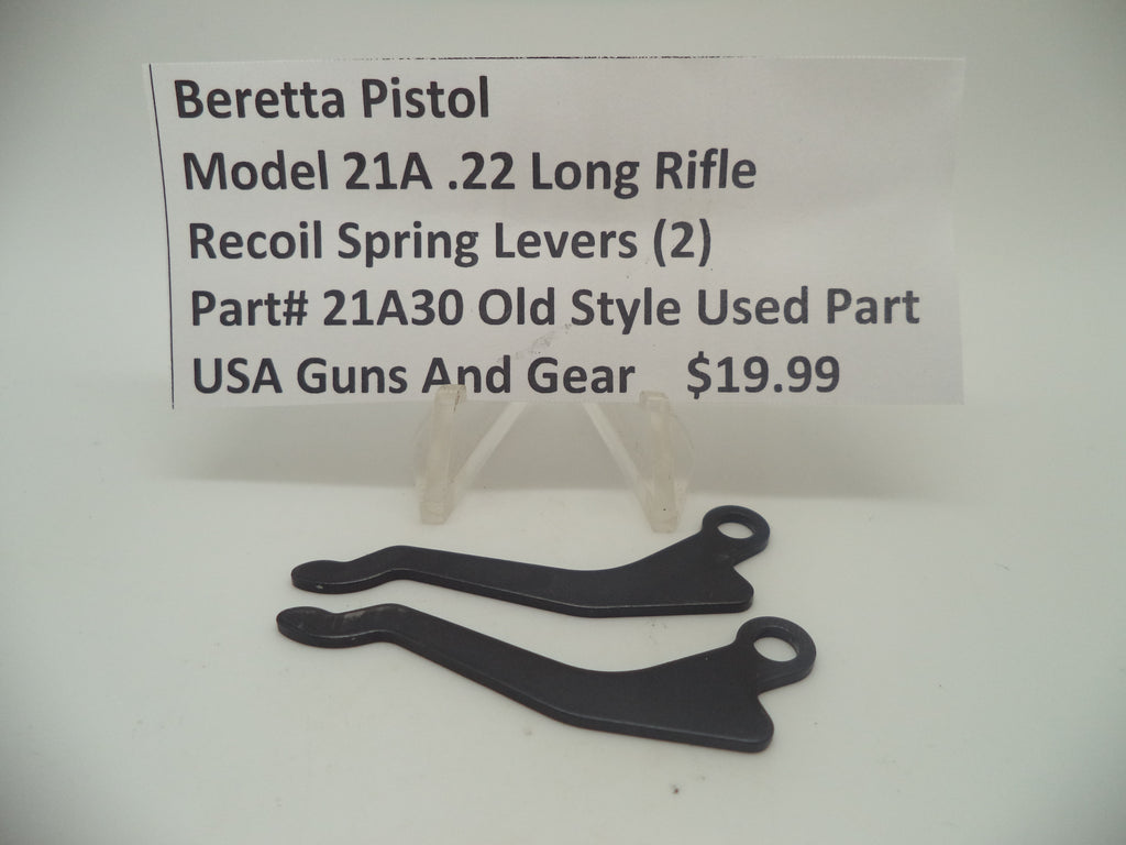 21A30 Beretta Pistol Model 21A .22 L.R Recoil Spring Levers