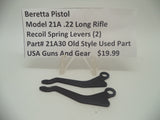 21A30 Beretta Pistol Model 21A .22 Long Rifle Recoil Spring Levers Used Part