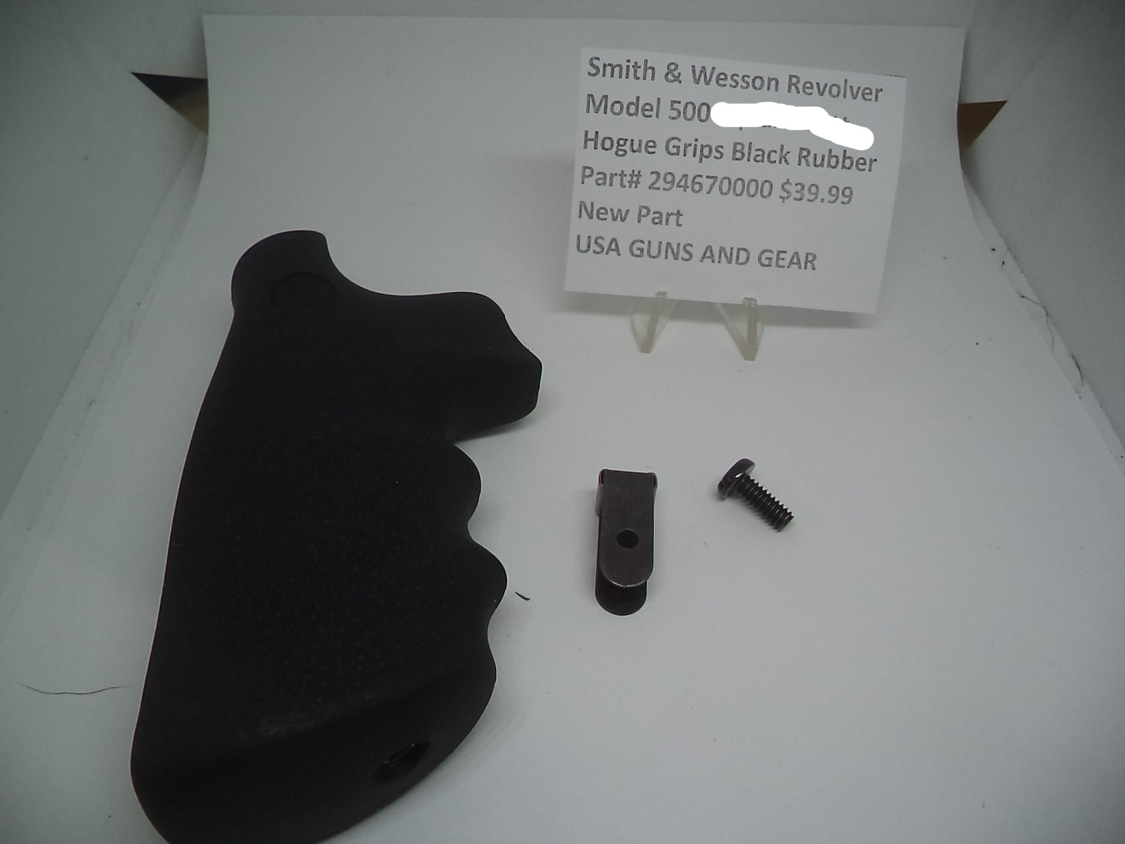 294670000 Smith & Wesson Revolver K L N X  Hogue Black Rubber Grips