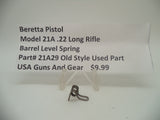 21A29 Beretta Pistol Model 21A .22 Long Rifle Barrel Level Spring Used Part