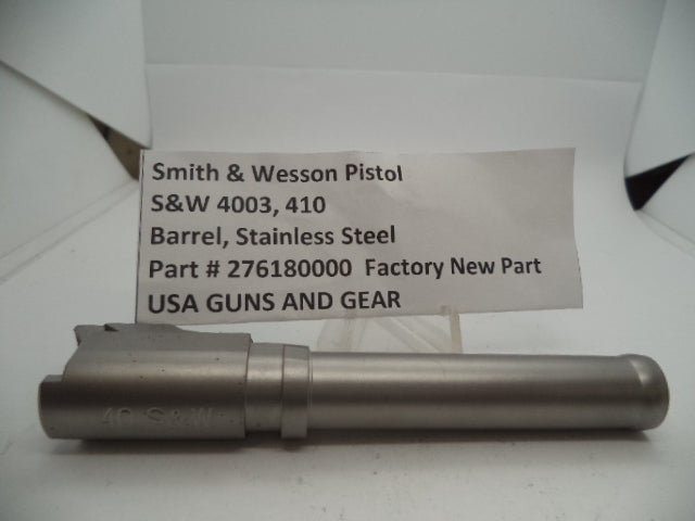276180000 Smith & Wesson 4003, 410  4" Barrel .40 S&W Stainless Steel