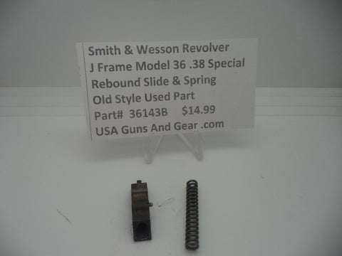 Smith & Wesson J Frame Model 36 Rebound Slide & Spring Used Part 36143B