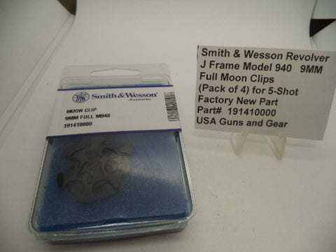 191410000 Smith & Wesson J Frame Model 940 Full Moon Clips (Pack of 4) 9MM