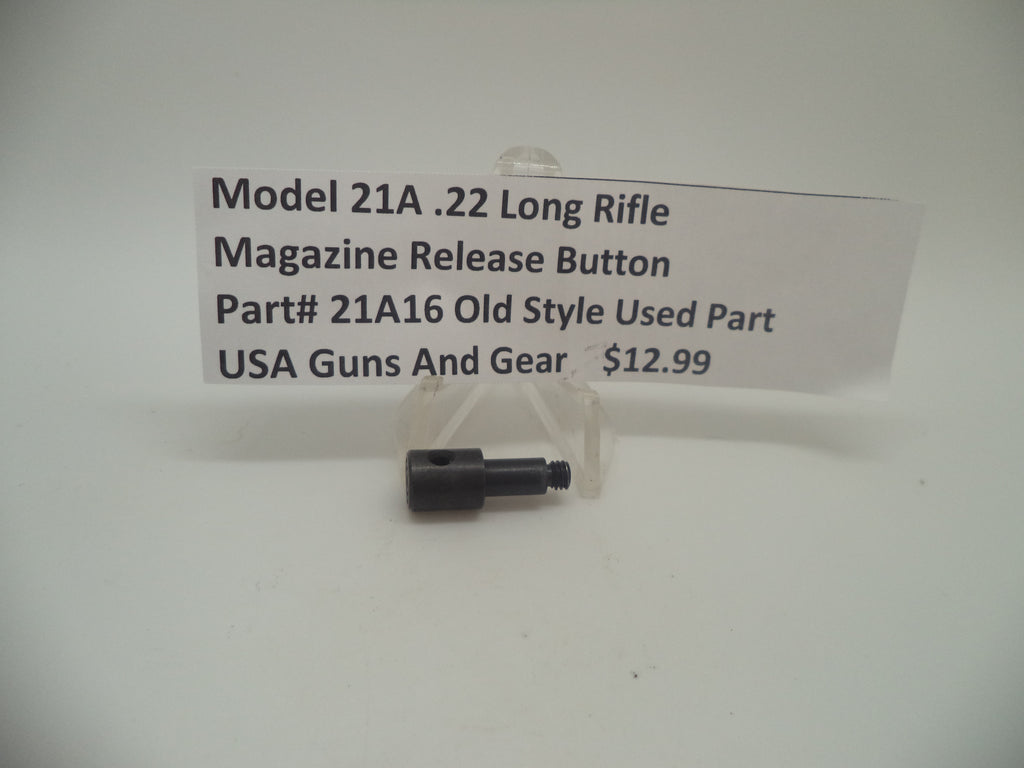 Beretta Pistol Model 21A .22 Long Rifle Magazine Release Button