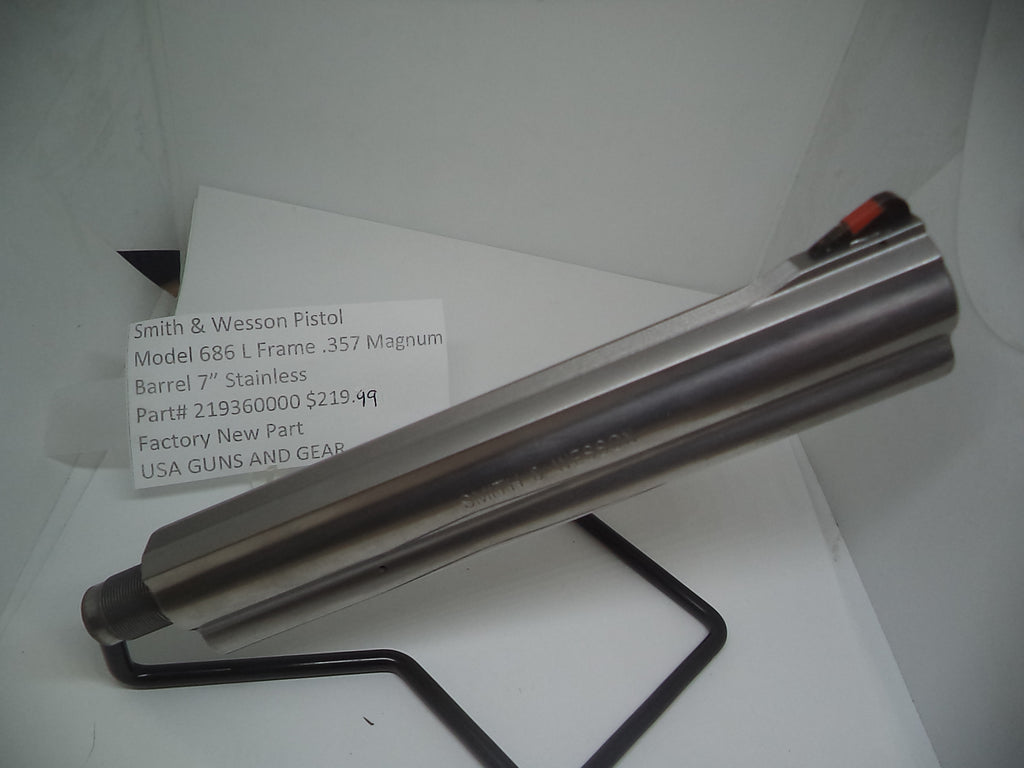 219360000 S&W L Frame Model 686 Plus Barrel 357 Magnum 7" Stainless