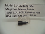 21A16 Beretta Pistol Model 21A .22 Long Rifle Magazine Release Button Used Part