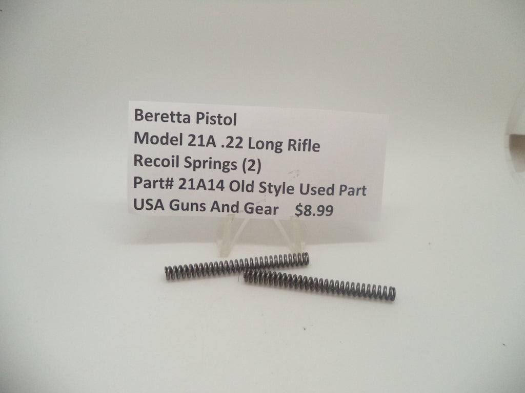21A14 Beretta Pistol Model 21A .22 Long Rifle Recoil Spring (2) Used Part