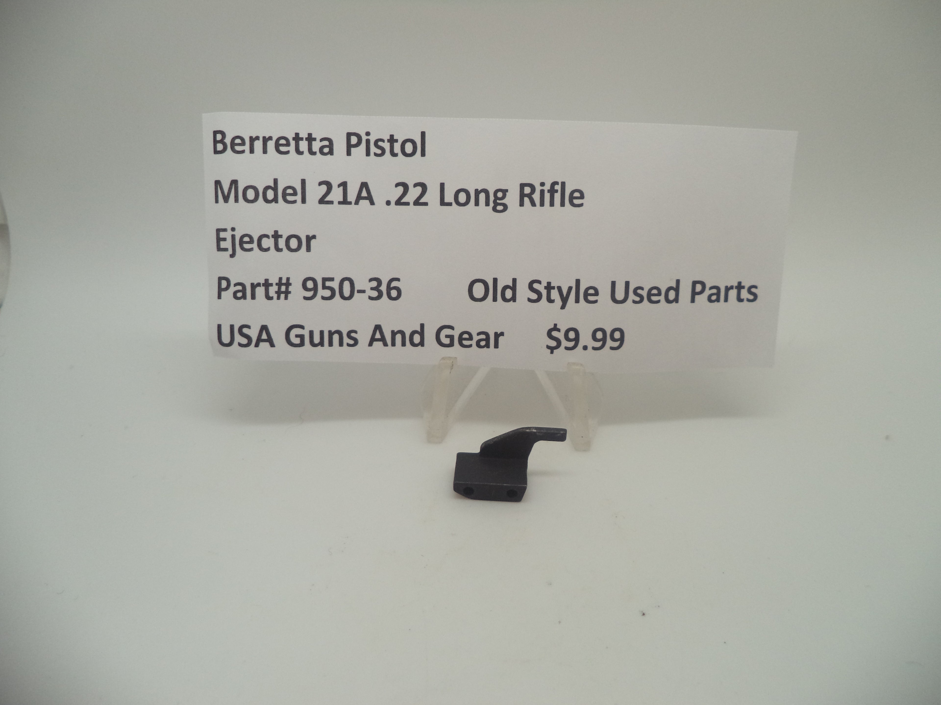 950-36 Beretta Pistol Model 21A .22 Long Rifle Ejector Used Part