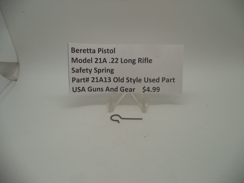 21A13 Beretta Pistol Model 21A .22 Long Rifle Safety Spring Used Part
