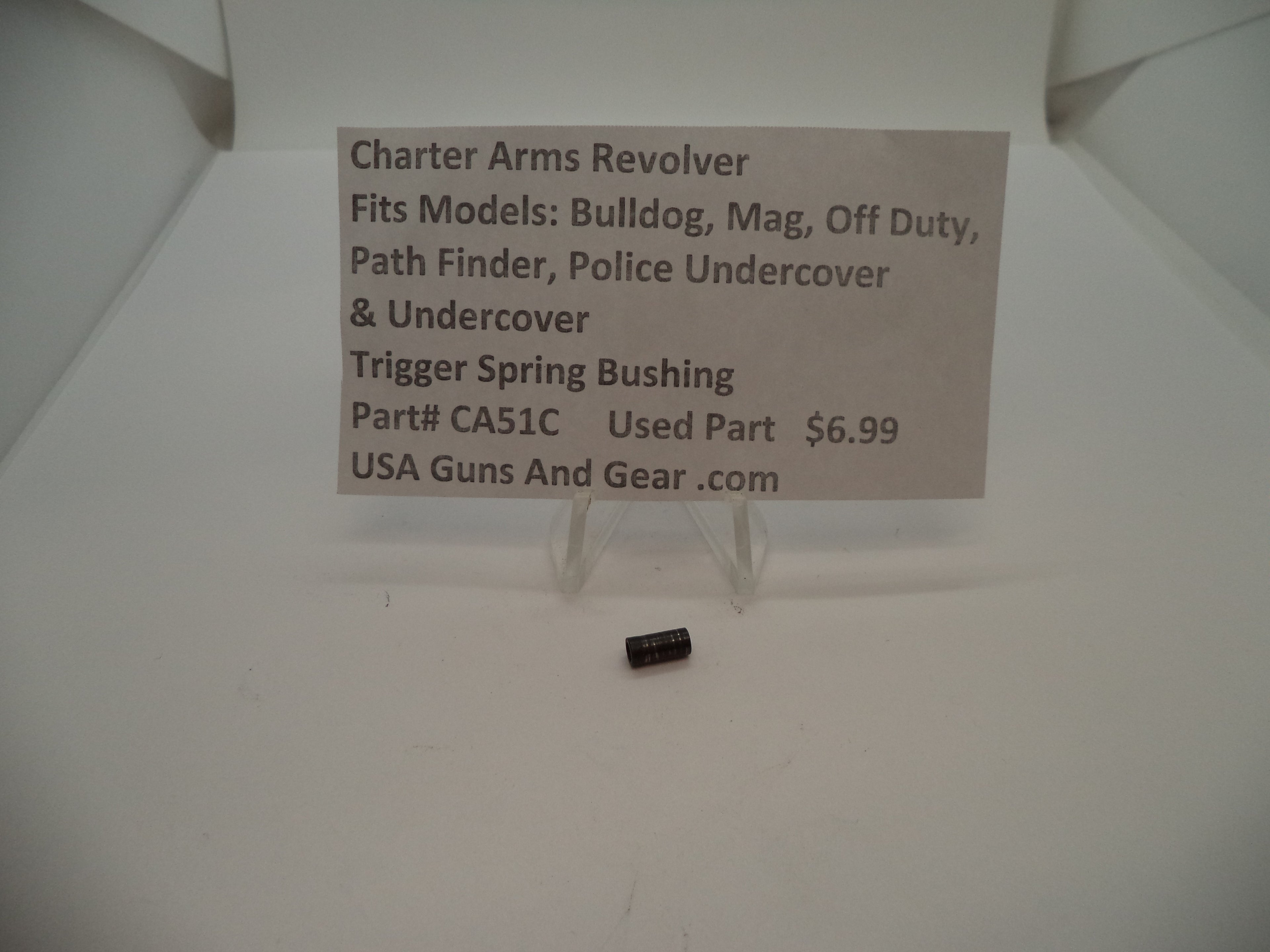 CA51A Charter Arms Revolver Fits Several Models Used Trigger Spring Bushing