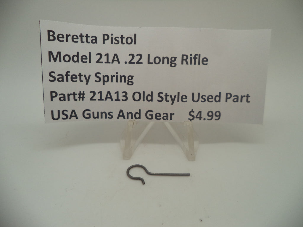 21A13 Beretta Pistol Model 21A .22 Long Rifle Safety Spring Used Part